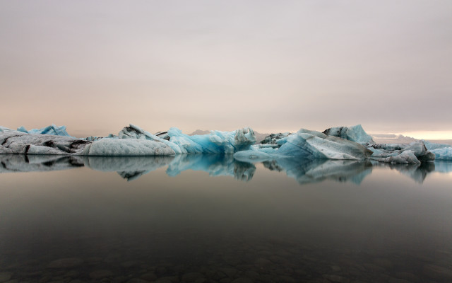 Iceberg lake mountain sky matte free wallpaper - medium preview image