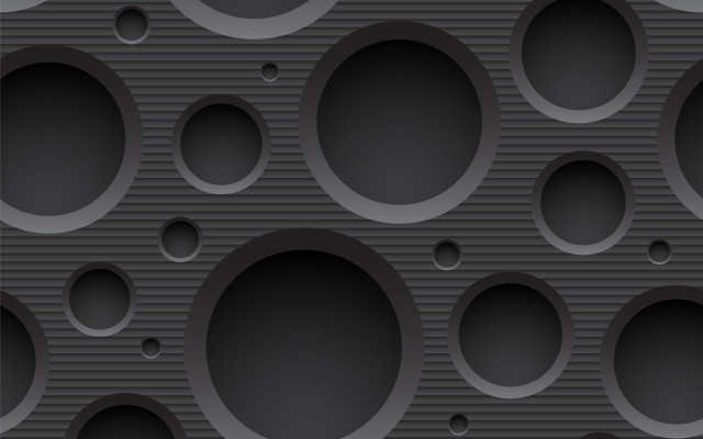 Black circles space art ambient free wallpaper - medium preview image