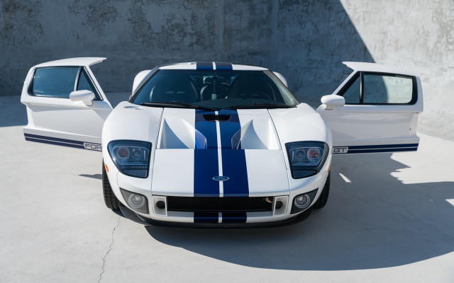 White blue cars parking lot free wallpaper - medium preview image