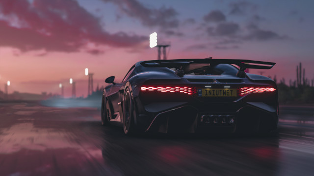Ai mitsu car night neon free wallpaper - medium preview image