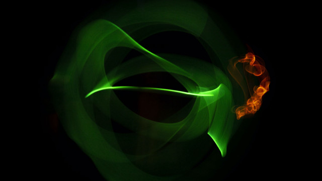 Green orange swirl black red free wallpaper - medium preview image