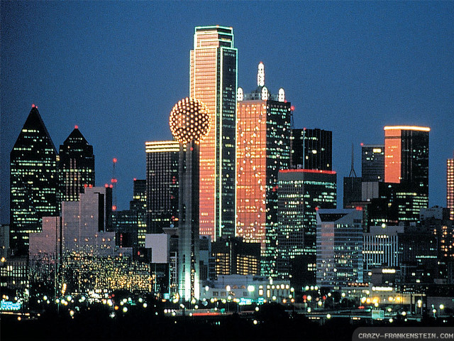 City skyline tall buildings night #12 free wallpaper - medium preview image