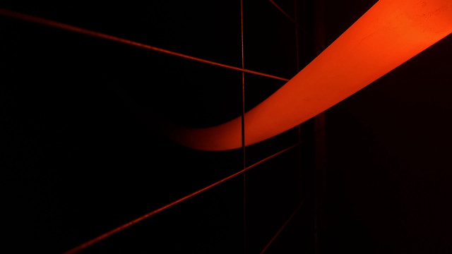 Red light black wall long free wallpaper - medium preview image