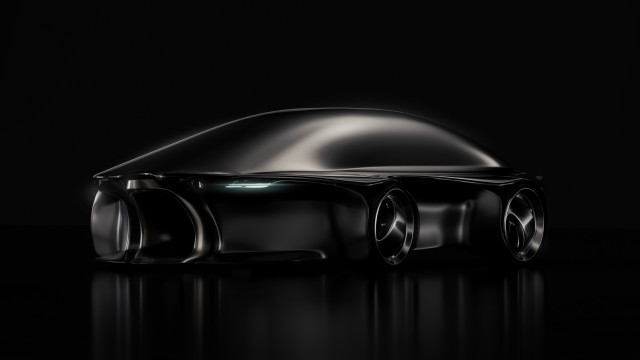 Futuristic car hood open wheels free wallpaper - medium preview image