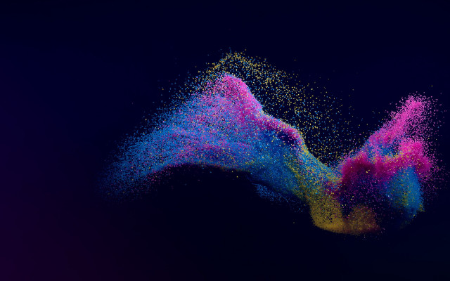 Colorful substance flying 3d generative free wallpaper - medium preview image
