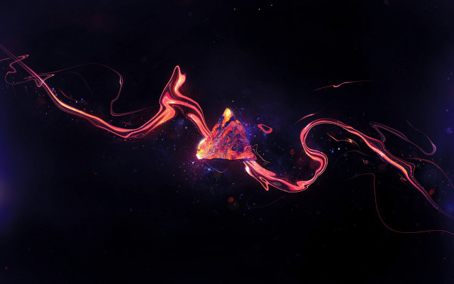 Red pink swirls blue light free wallpaper - medium preview image