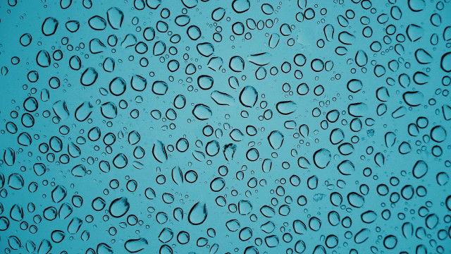 Blue waterdrops sky clouds rain free wallpaper - medium preview image
