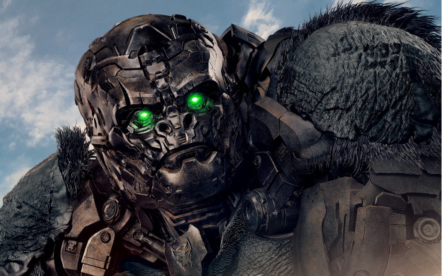 Robot green eyes furry coat free wallpaper - medium preview image