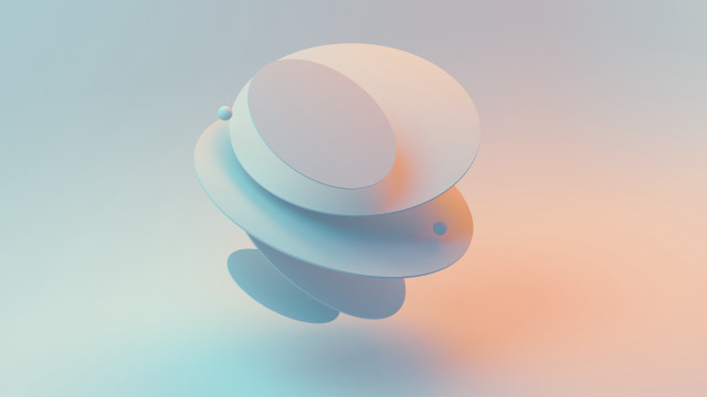 White object blue lightorange generative free wallpaper - medium preview image