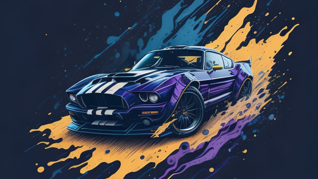 Purple cobra car galaxy fire free wallpaper - medium preview image