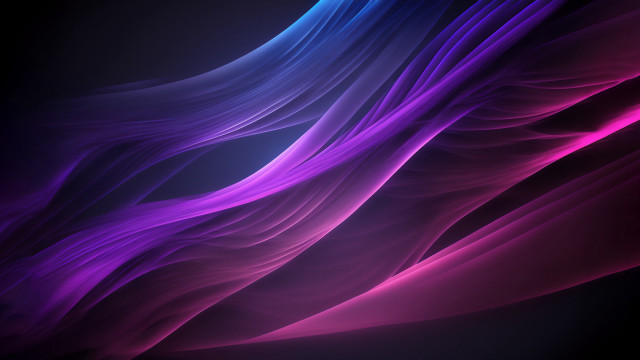Purple blue abstract wavy black free wallpaper - medium preview image