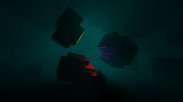 Dark room green red light free wallpaper - medium preview image