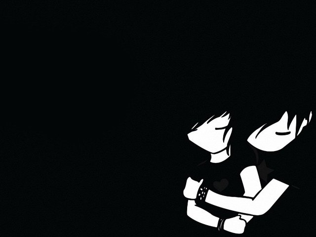 Black white photo person cellphone free wallpaper - medium preview image