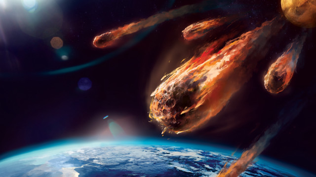 Fireballs earth space sun blue free wallpaper - medium preview image