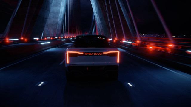 Car highway night lights bridge free wallpaper - medium preview image