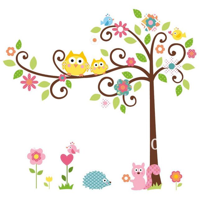 Tree owls bird nature wildlife free wallpaper - medium preview image