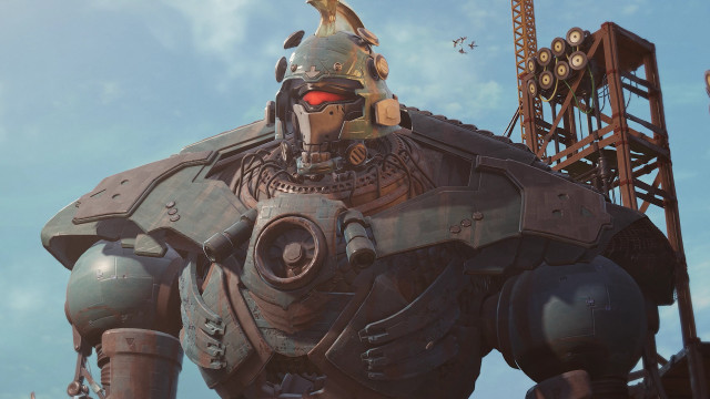Giant robot helmet metal gear free wallpaper - medium preview image
