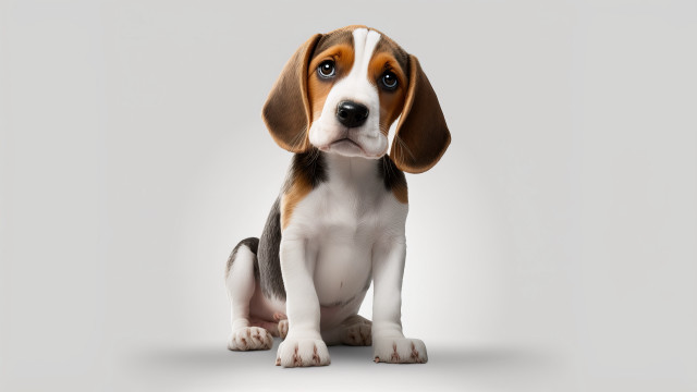 Sad dog 3d render elke free wallpaper - medium preview image
