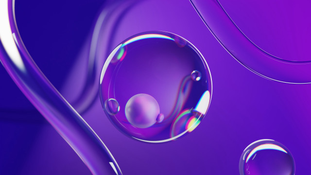Purple bubbles blue circle synchromism free wallpaper - medium preview image