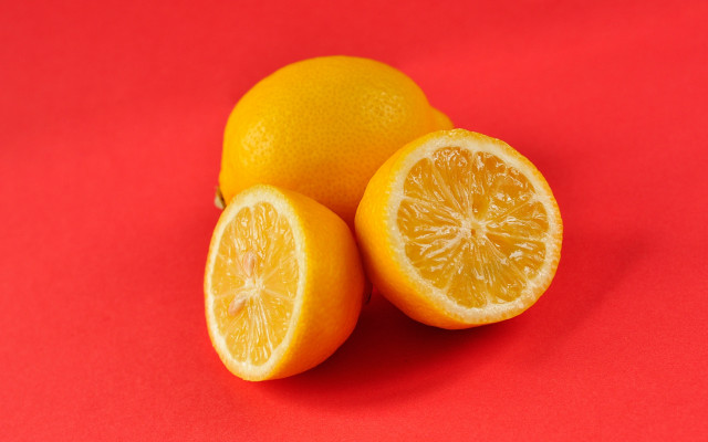 Orange halves red background food free wallpaper - medium preview image