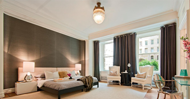 Bedroom bed lamp desk chair free wallpaper - medium preview image
