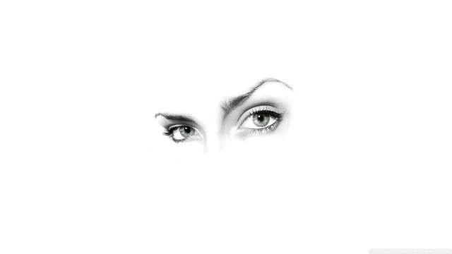Evaline ness woman eye blackwhite free wallpaper - medium preview image