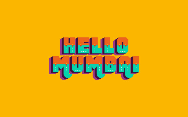 Hello mumbai colorful yellow stripe free wallpaper - medium preview image
