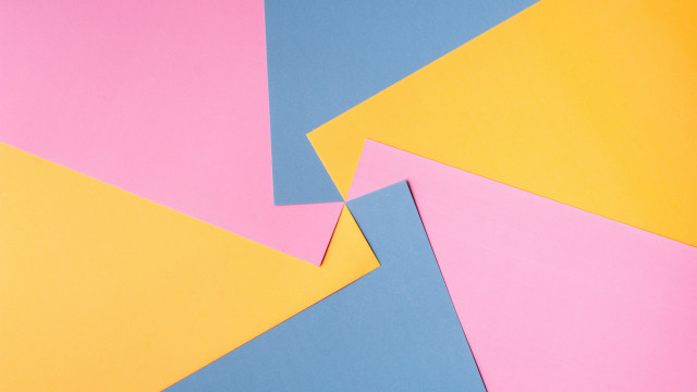 Colored papers geometric abstract cubist free wallpaper - medium preview image