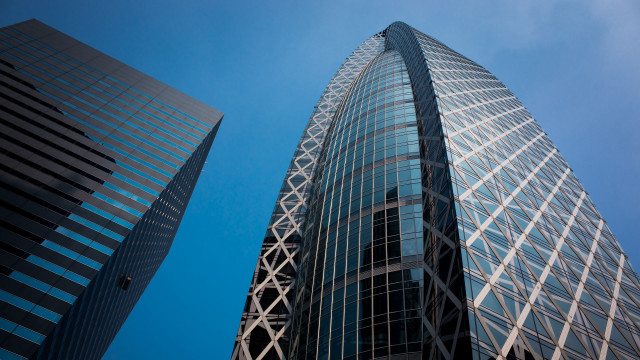 Tall building sky clouds urban free wallpaper - medium preview image