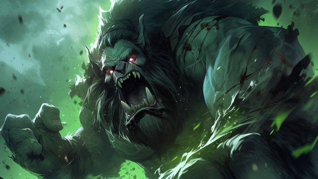 Green monster grin brom league free wallpaper - medium preview image