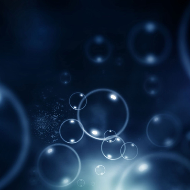 Blue background bubbles blurry light free wallpaper - medium preview image