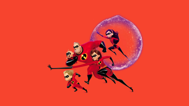 Animated characters flying panfuturism poster free wallpaper - medium preview image
