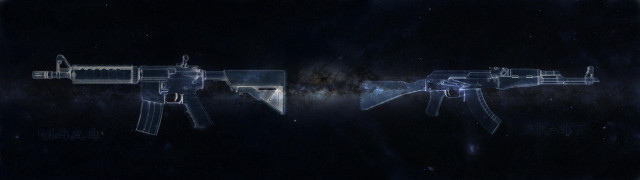 Guns dark light black background free wallpaper - medium preview image