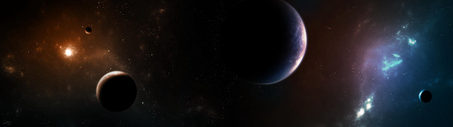 Planets in the sky stars #2 free wallpaper - medium preview image