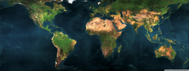 World map land water sides free wallpaper - medium preview image