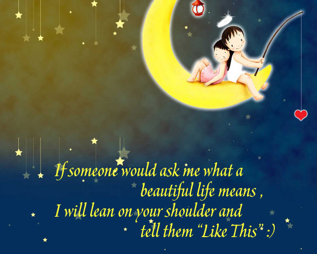 Girl sitting crescent moon sword free wallpaper - medium preview image