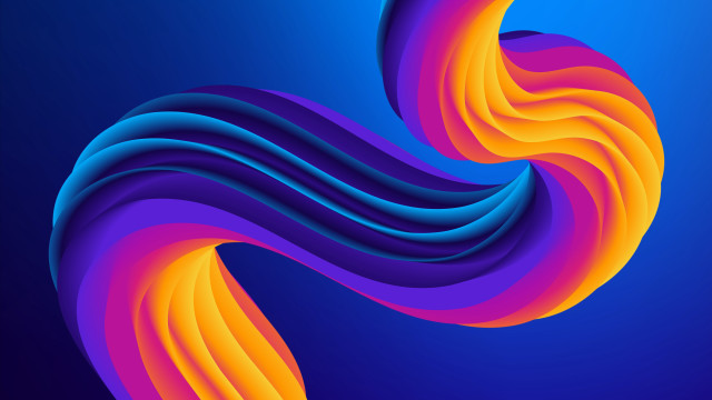 Colorful abstract wavy blue red free wallpaper - medium preview image