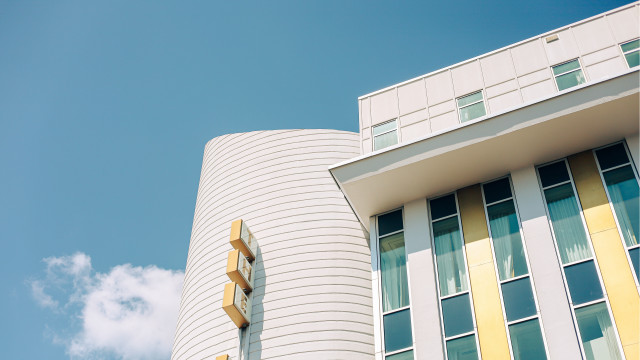 Tall building clock bauhaus modern free wallpaper - medium preview image