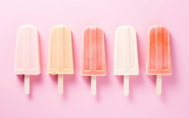 Popsicles pink background summer vibrancy free wallpaper - medium preview image
