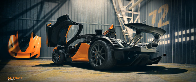Car front wing rear wing free wallpaper - medium preview image