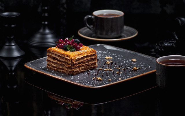 Cake coffee plate saucer food free wallpaper - medium preview image