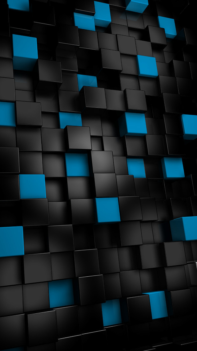 Black blue background squares pattern #5 free wallpaper - medium preview image