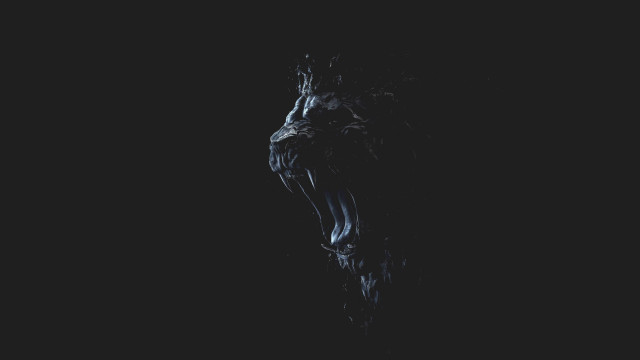 Black cat open mouth ocean free wallpaper - medium preview image