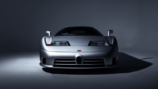 Silver sports car spotlight hood free wallpaper - medium preview image
