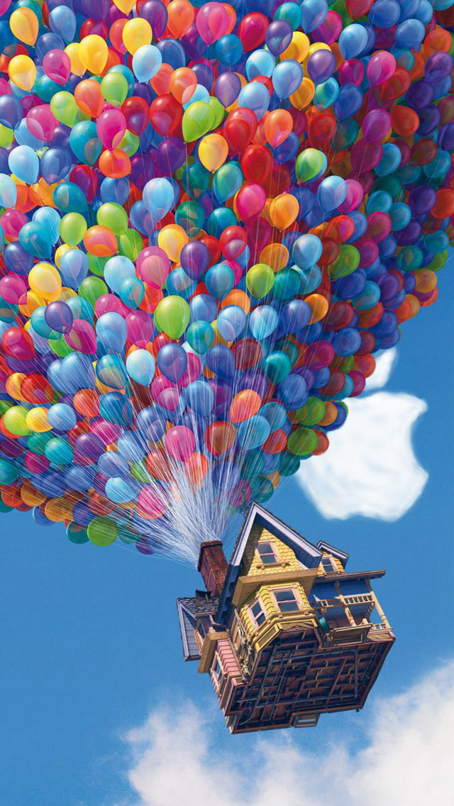 Floating house balloons in the #5 free wallpaper - medium preview image