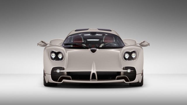 White car black hood headlights free wallpaper - medium preview image