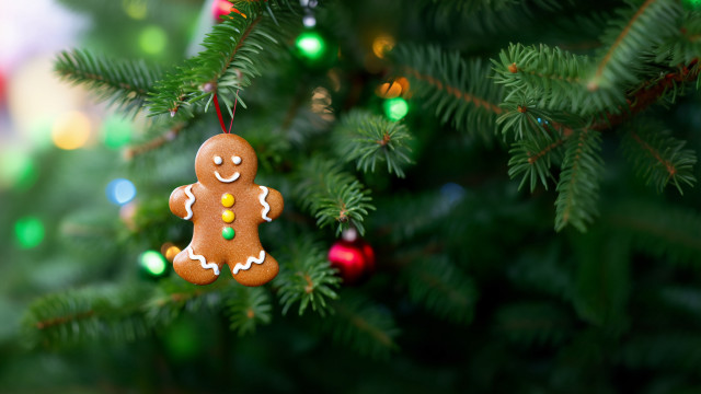 Christmas ornament hanging lights deer free wallpaper - medium preview image