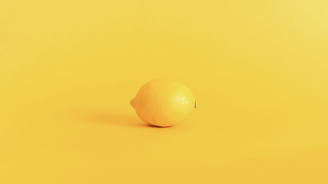 Lemon yellow background minimalist moon free wallpaper - medium preview image