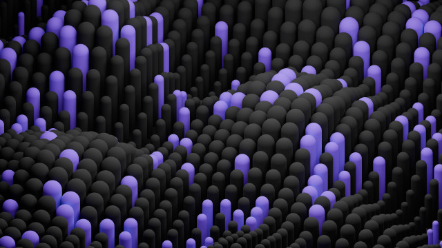 Blue lights people black room free wallpaper - medium preview image