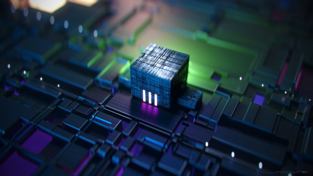 Small house keyboard colorful squares free wallpaper - medium preview image